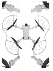 Dji Mini 3/3 pro Pervane Koruyucu Propeller Guard