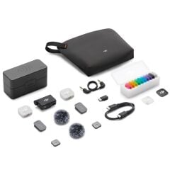 DJI Mic Mini 2  (2 Kişilik  Yaka Mikrofon Seti (2 TX + 1 RX + Şarj Kutusu)